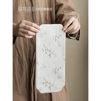 日式茶席防水棉麻布桌旗中式茶臺茶布藝茶桌墊禪意茶盤墊茶臺桌布