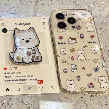 米底白西高地乳酪適用OPPOA5PRO手機殼A3PRO防摔A1X/A3活力版A97/A96/A58X卡通可愛A57/A72保護套A55S矽膠A2M