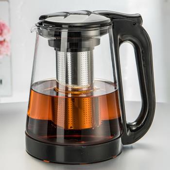 玻璃茶壺家用耐高溫水壺花茶壺大容量泡茶壺帶過濾沖茶器茶具套裝