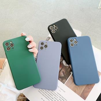 適用蘋果11手機殼iPhone11ProMax魔方液態矽膠11Pro秒變12攝像頭全包iPonemaxpro潮牌pormax網紅男女款ip軟套