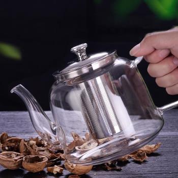 日本進口精工玻璃茶壺套裝家用耐高溫加厚大容量茶具過濾泡茶壺