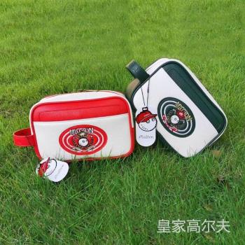韓國malbon高爾夫手包2025新款時尚手拿包男女通用雙層休閑小球包
