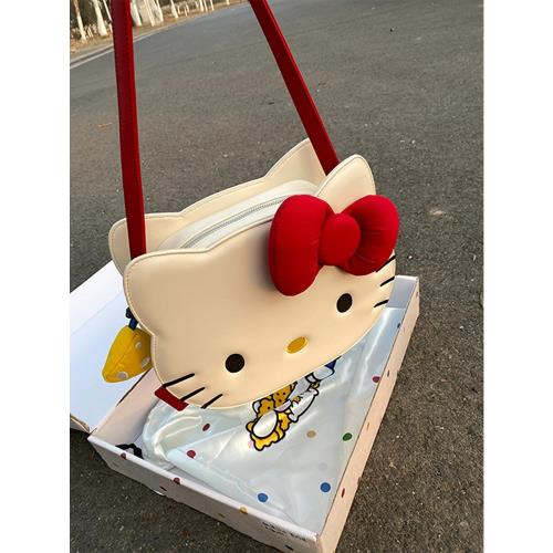 ZAR FENDEN 新款2025卡通少女單肩包女kt貓時尚大容量學生通勤包