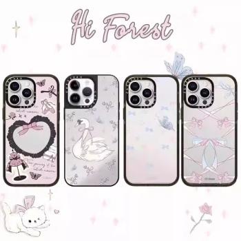 casetify手機殼聯名HiForest森林早報天鵝舞magsafe磁吸適用iPhone蘋果16promax/15plus/14/13亞克力防摔鏡面