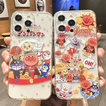 磁吸MagSafe適用蘋果14pro手機殼iPhone13新款16promax麵包超人12可愛11創意15plus透明矽膠十六無線充電女生