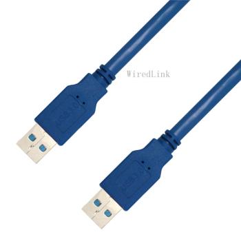 USB3.0公對公數據線 AM/AM 雙頭USB 硬碟傳輸線 純銅正標OD5.5