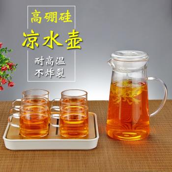 加厚玻璃茶壺月牙過濾泡茶杯耐熱花茶壺煮茶養身壺涼冷水壺沖茶器