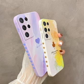 適用於三星S21 ULTRA手機殼超萌可愛samsung s21ultra保護套ins風愛心galaxy軟矽膠s21ultar卡通SM-G9980男女