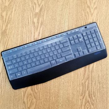 Logitech羅技MK345 K345無線鍵盤保護膜辦公家用臺式機電腦按鍵防塵套凹凸墊罩透明鍵位膜配件