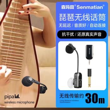 琵琶無線麥克風舞臺演出拾音專業手風琴收音擴音樂器話筒