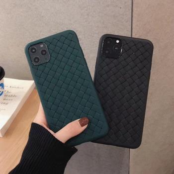 iPhone11手機殼蘋果xs Max軟矽膠編織紋14防摔套13/12pro散熱殼8/15promax保護套16promax