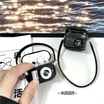 模擬復古相機適用Lenovo聯想LP5PRO發聲咔嚓閃光ea110藍芽保護套LP2PRO帶掛繩lp3pro防摔矽膠軟殼無線耳機套
