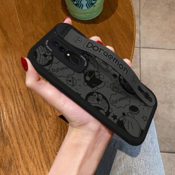 適用OPPOA9手機殼腕帶卡通可愛K12Plus鏡頭全包A11X軟矽膠K10pro潮牌支架高階k9s男個性k7保護套女新款防摔A8
