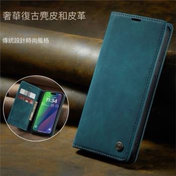 適用於三星A55手機殼5G翻蓋式Galaxy A54全包A53防摔A52保護套SAMSUNG真牛皮套A51磁吸插卡帶蓋復古商務外殼