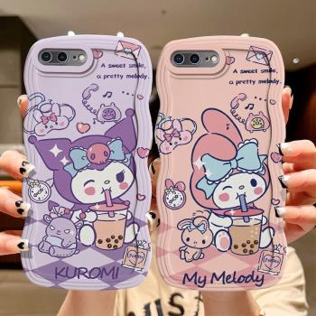 奶茶庫洛米適用蘋果8pus手機殼iphone8卡通傑瑞7plus女款高階感6s可愛se2卡通創意6splus全包防摔矽膠新款se3