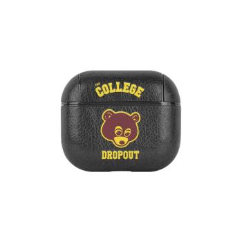 kanye侃爺熊適用蘋果AirPods4保護套1/2/3代無線耳機盒保護殼AirpodsPro（第二代）保護套全包皮質
