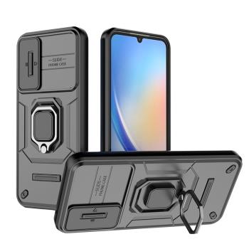 適用三星A54手機殼鏡頭蓋推窗galaxy a34保護套SM-A546B氣囊防摔galaxya24外殼346E新款245M全包case矽膠軟殼
