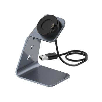 新品適用佳明手錶fenix7 5x 6S PRO充電器vivoactive5充電線2024新款充電器TYPE-C介面圓盤底座鋁合金材質