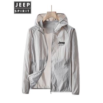 JEEP防曬衣男女款UPF50+防紫外線透氣夏季冰感薄款防曬服釣魚外套