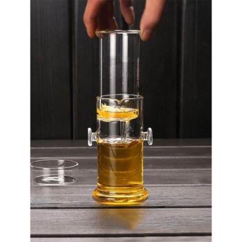 玻璃茶壺泡茶器泡茶杯茶水分離個人壺功夫茶具帶過濾沖茶器紅茶杯