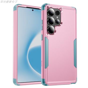 適用三星s21Plus歐美三防機器人手機殼s21Ultra磨砂矽膠全包雙面防摔螢幕保護套