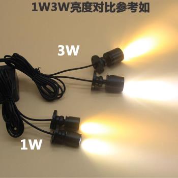 射燈usb燈mini小射燈led小射燈移動電源5V充電寶usb介面櫃臺手辦
