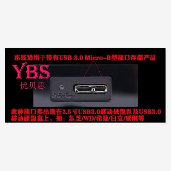 Transcend創見 移動硬碟 USB3.0數據線 連線傳輸線500G 1T2T3T4TB