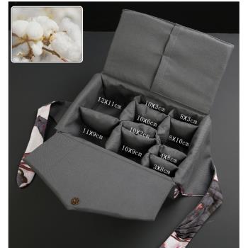 便攜茶具收納包復古半手工布盒旅行布藝袋茶道配件車載出差戶外