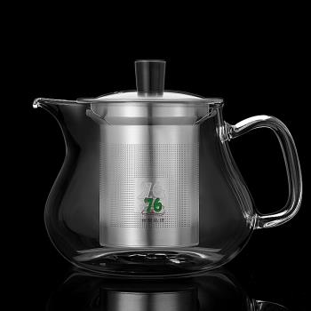 臺灣76耐高溫帶過濾套裝玻璃茶壺