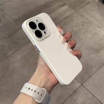 純白色水晶玻璃鏡頭適用三星S24ultra手機殼S23+全包S22ultra自帶鏡頭膜矽膠軟殼高階感簡約網紅女防摔小紅書