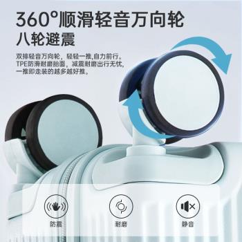 前開蓋行李箱20寸小型輕便登機箱多功能靜音萬向輪男女拉桿旅行箱