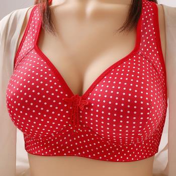 胖媽媽輕薄款側收副乳上託文胸罩女士內衣防下垂防走光無鋼圈聚攏