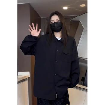 防曬衣服男女款防水襯衫冰絲防紫外線夏季輕薄透氣黑色防嗮外套潮