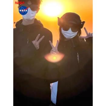 NASA聯名戶外沖鋒衣男女款2025新款春秋防風防水三合一可拆卸外套