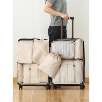 旅行收納袋衣服內衣旅遊袋子分裝整理多功能便攜衣物行李箱收納包