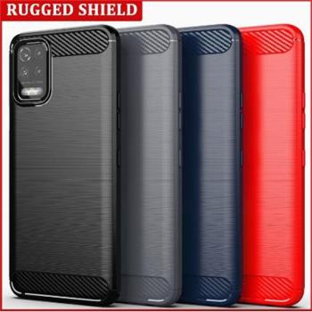 適用LG K61|LMQ630EAW碳纖維拉絲軟矽膠全包防摔商務手機殼保護套