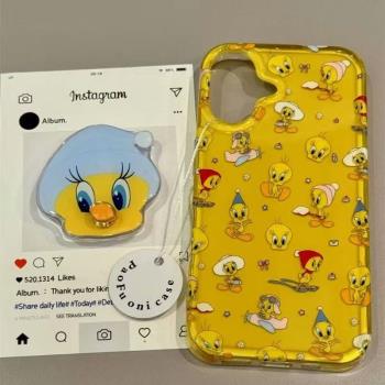 卡通可愛小鴨崔迪適用蘋果16promax手機殼iPhone15proMax防摔14Plus保護套13por矽膠12p創意11全包78代XR過年