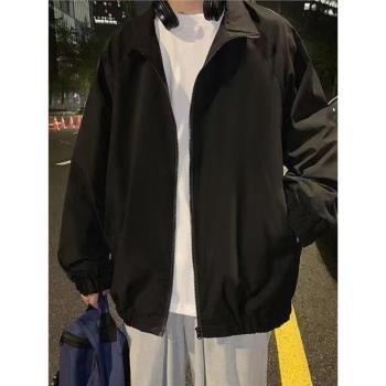春秋季新款男士外套沖鋒衣夾克青少年防風防水夾克衫外套男裝褂子