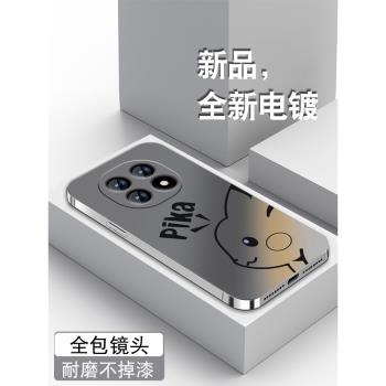 適用於oppoa5手機殼5g新款A5活力版卡通全包電鍍銀a5pro防摔軟外殼0pp0男女高階感潮牌漸變皮卡丘矽膠保護套