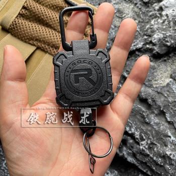 戰術鑰匙扣拉力繩揹包防丟伸縮