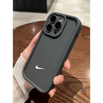 網紅潮牌11nike適用蘋果16promax手機殼14plus矽膠軟殼iphone15新款高階感ins風12男女Xs/Xr全包防摔13保護套