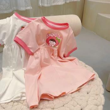 嬰兒夏裝短袖洋裝公主裙寶寶夏季洋裝幼兒裙子夏款小童洋裝