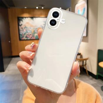 適用蘋果16直邊相框iPhone11手機殼11pro透明12mini矽膠13promax保護套14plus超薄15pro軟邊防摔鏡頭全包男女