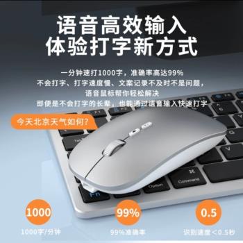 新款AI人工智慧滑鼠deepseek滑鼠語音寫作翻譯可充電藍牙無線滑鼠