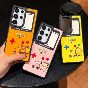 寶可夢寵物小精靈三星s25ultra手機殼s24ultra保護套可愛卡通S23ultra防摔殼S22plus立體浮雕三星A55/A34/A25