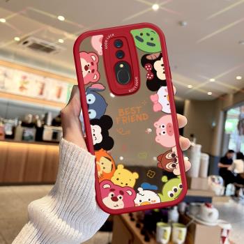 適用OPPOA9手機殼鏡面Q版頭像OPPOK10/K9補妝鏡子K11/K12全包A5/A7套卡通A11S女新款K5K3K7軟矽膠X防摔PRO
