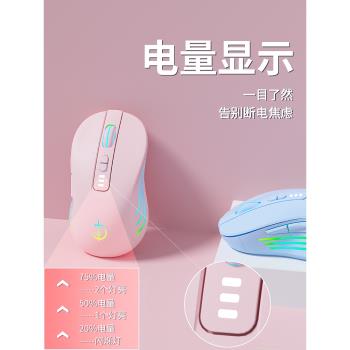 電競藍牙靜音男女生適用無線滑鼠