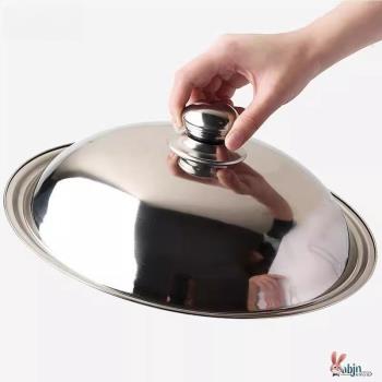 不銹鋼鍋蓋304食品級全鋼加厚不銹鋼鍋蓋家用炒鍋鍋蓋30cm32cm34c