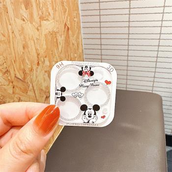 小煤球適用iPhone15/16promax卡通鏡頭膜14/15Plus後相機防刮一體膜蘋果13米奇攝像頭保護膜mini防摔鋼化玻璃