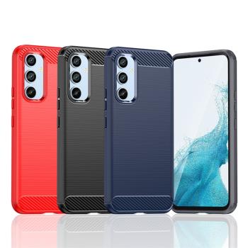 三星Galaxy A54 5G手機殼 三星A54保護套 Samsung碳纖維矽膠軟殼